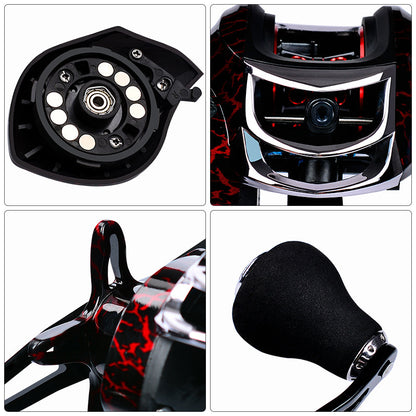 18-Axis Baitcasting Fishing Reel – Metal Wire Cup Reel | Left & Right Hand with Optional Line Winder