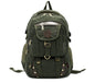 Large Canvas Travel Backpack – 20–35L, Laptop Compartment & Air Cushion Straps