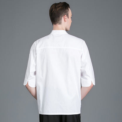 Breathable Short-Sleeve Chef Top – Moisture-Wicking Kitchen Uniform for Summer