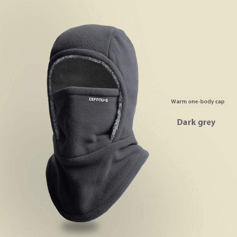 Winter Fleece Hooded Balaclava – Windproof Thermal Face Mask & Neck Scarf Hood