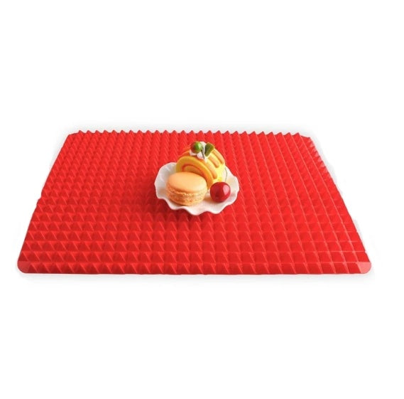 Non-Stick Silicone Pyramid Baking Mat – Heat-Resistant Oven, BBQ & Microwave Cooking Mat