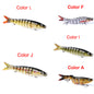 Pike Fishing Lures – Multi-Jointed Hard Bait for Pike, Carp & Trolling (5-Pack)