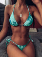 Women's Solid Color Split Bikini Set | Two-Piece Swimsuit in 10 Colors