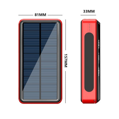 Solar Power Bank – 8,000mAh or 30,000mAh, Dual USB, 1.8W Solar Panel