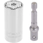 Universal Socket Wrench with Power Drill Adapter | Fits 7mm–19mm Bolts | 7 Colors