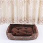 Cozy Pet Bed – Soft Dog & Cat Mattress with Patterned Cover, 6 Sizes