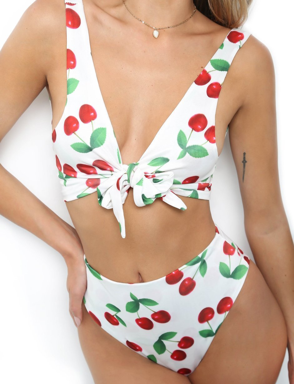 Knotted Bikini Set | Floral Beachwear for Women