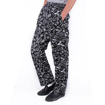 Stretch Chef Pants – Elastic Waist Kitchen Work Pants | 11 Patterns, L–5XL