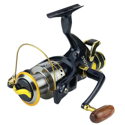 SW50 / SW60 Spinning Fishing Reel – Metal Spool Open Face Reel with Front & Rear Brake