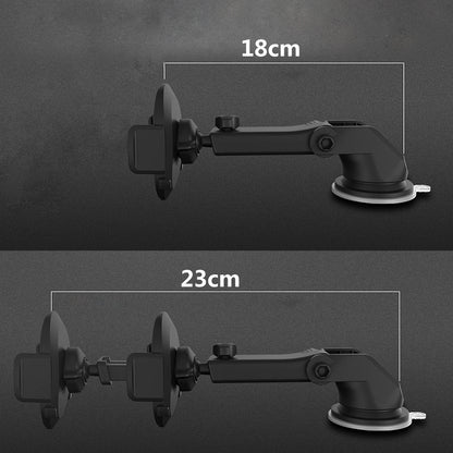Telescopic Car Phone Mount – 360° Rotating Dashboard Suction Cup Holder for Phones Up to 7"