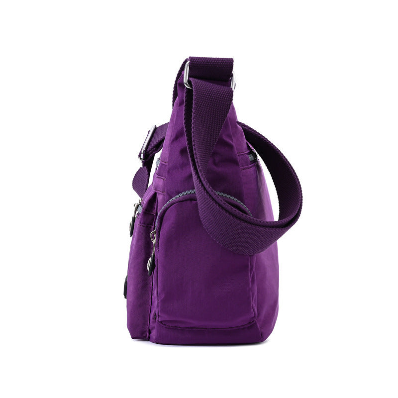 Women's Waterproof Nylon Crossbody Bag – Multi-Pocket Shoulder Bag with Retro Style