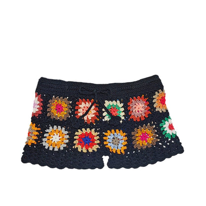 Super Cute Women's Crocheted Stitching Beach Shorts Bikini Cover-Up