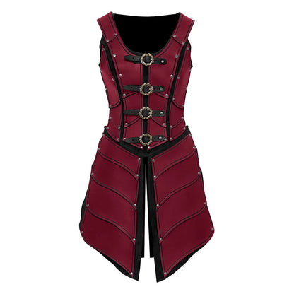 Medieval Leather Armor Elf Warrior Costume – Renaissance Cosplay Outfit for Adults