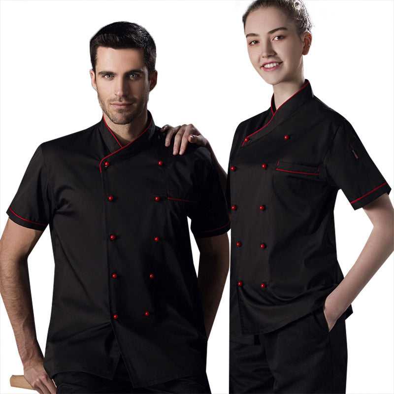 Short Sleeve Chef Shirt – Moisture-Wicking Summer Kitchen Workwear