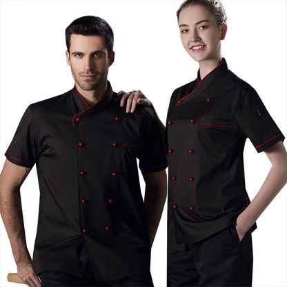 Short Sleeve Chef Shirt – Moisture-Wicking Summer Kitchen Workwear