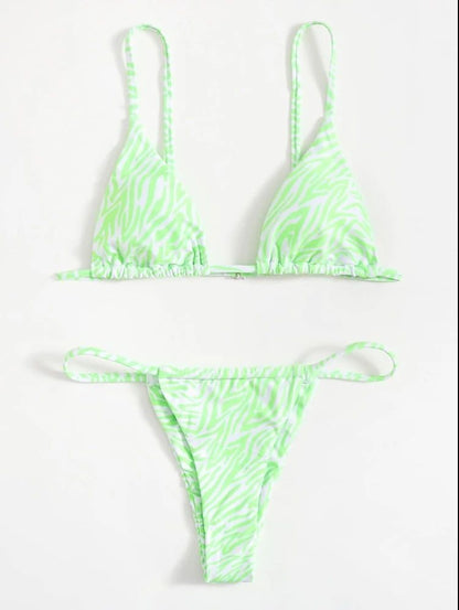 Women's Solid Color Bikini Set | Two-Piece Swimsuit | 7 Colors