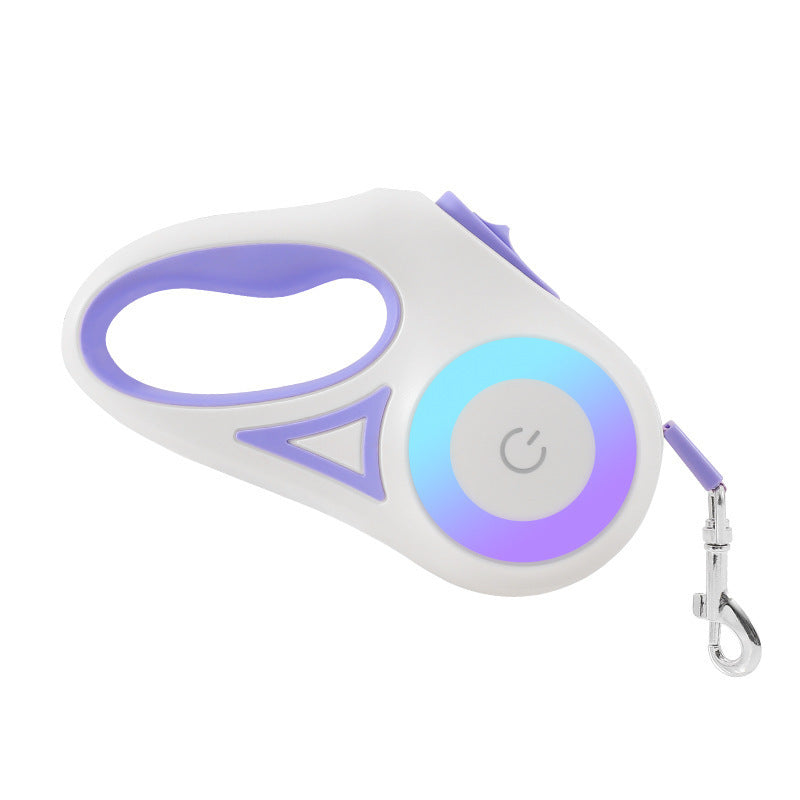 Retractable Dog Leash with Light — 10 ft & 16 ft, 3 Colors