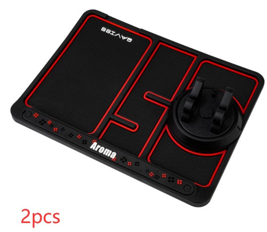 Non-Slip Car Phone Pad 4-in-1 Car Parking Number Card Anti-Slip Mat Auto Phone Holder Sticky Anti Slide Dash Phone Mount