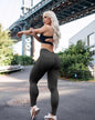 Yoga Pants with  Pockets Fitness Sports Elastic Skinny Pants