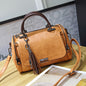 Fringed Tassel Crossbody Bag – Women's Vegan-Friendly Imitation Leather Shoulder Bag with Zipper
