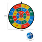 Kids' Fabric Dart Board – Safe Cloth Target Game for Children Ages 3–14, Red