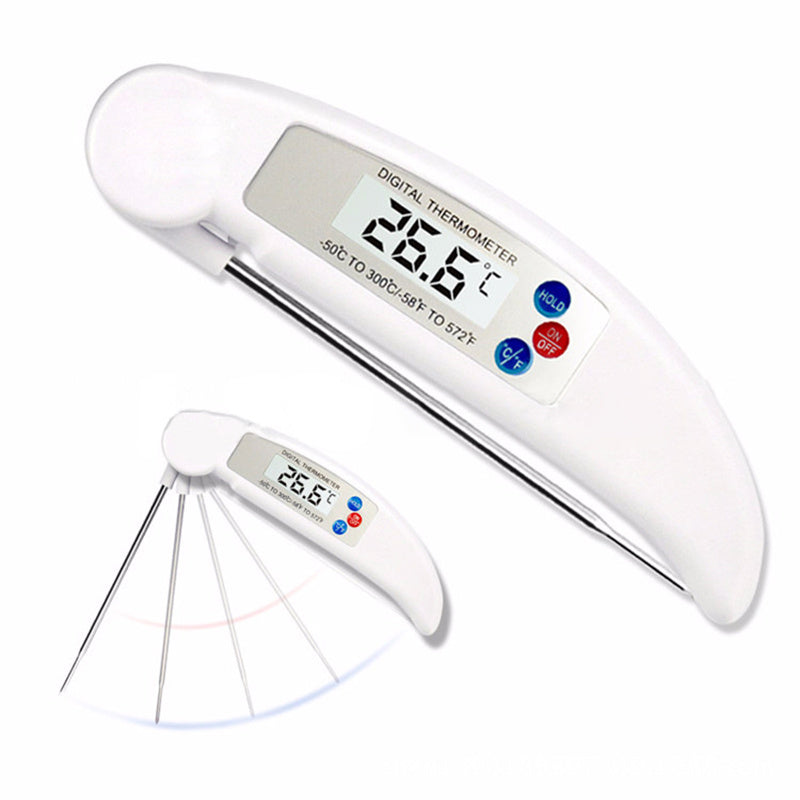 Instant-Read Folding Food Thermometer – Fast 0.8-Second Read, 4 Colors