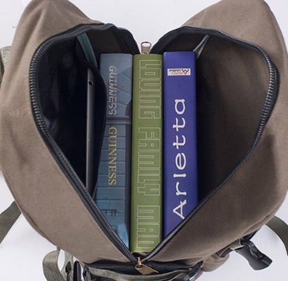 Men’s Canvas Backpack – Casual Student & Travel Bag