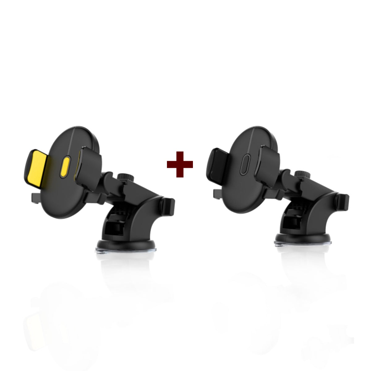 Telescopic Car Phone Mount – 360° Rotating Dashboard Suction Cup Holder for Phones Up to 7"