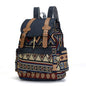Women's Ethnic Style Woven Backpack – Boho Belt Accent Bag