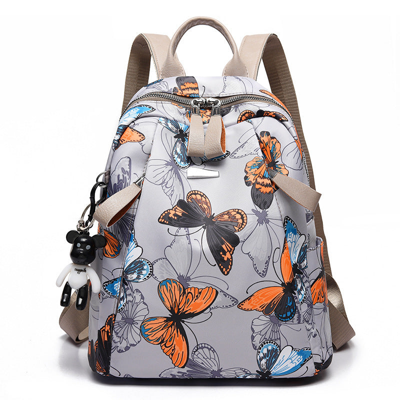 Women's Printed Oxford Backpack – Lightweight Large Capacity Travel & Leisure Bag