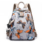 Women's Printed Oxford Backpack – Lightweight Large Capacity Travel & Leisure Bag