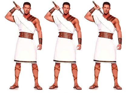 Ancient Greek Gladiator Couples Costume Set | Halloween Cosplay Stage Outfit