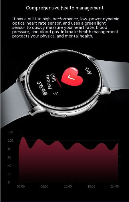 Health Monitoring Smartwatch – Heart Rate, Blood Oxygen, Sleep Tracker & More