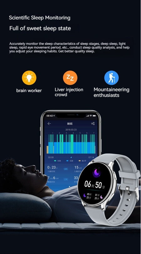 Health Monitoring Smartwatch – Heart Rate, Blood Oxygen, Sleep Tracker & More