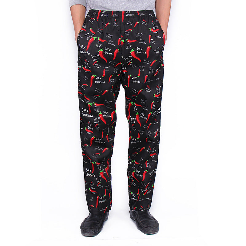 Stretch Chef Pants – Elastic Waist Kitchen Work Pants | 11 Patterns, L–5XL