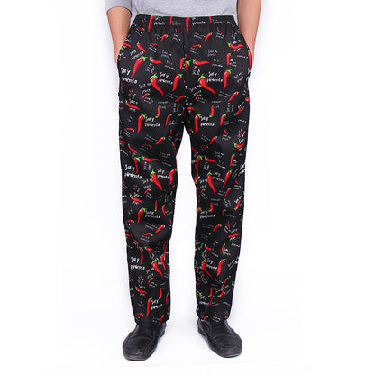 Stretch Chef Pants – Elastic Waist Kitchen Work Pants | 11 Patterns, L–5XL