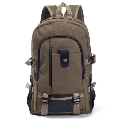 Men’s Canvas Backpack – Casual Student & Travel Bag