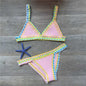 Women's Hand-Crochet Bikini Set | Knitted Two-Piece Swimwear