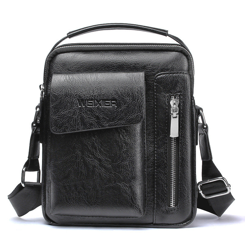 Women's Vertical PU Leather Handbag – Structured Top Handle Bag for Work & Everyday