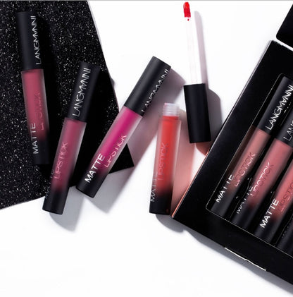 Matte Lipstick Set — 12 Shades, Waterproof & Long-Lasting