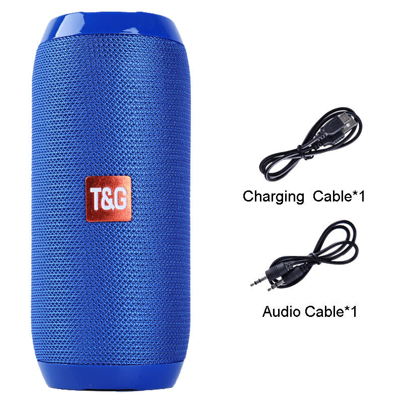 360° Portable Bluetooth Speaker – IPX5 Waterproof, FM Radio, 10-Hour Battery