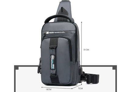 Men's Waterproof Sling Chest Bag – Outdoor Crossbody Shoulder Pack