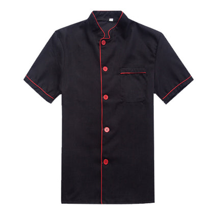 Unisex Short-Sleeve Chef Coat – Moisture-Wicking Summer Kitchen Uniform