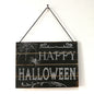 Halloween Hanging Decoration Signs – Spooky Wooden Wall Decor for Home & Yard