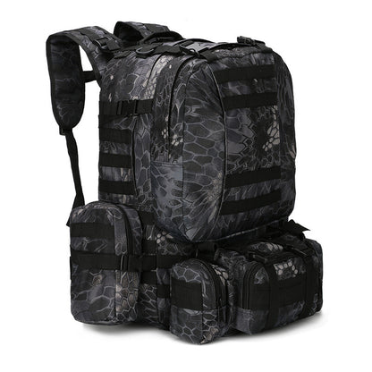 60L Tactical Hiking Backpack – Military Camouflage Outdoor Assault Pack