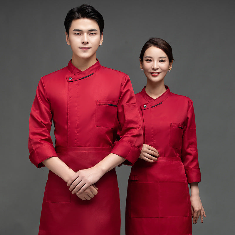 Long Sleeve Chef Jacket – Warm & Professional Kitchen Uniform for Men