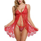 Sheer Lace Sling Lingerie Nightgown – See-Through Camisole, S–XXL