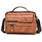 Men’s PU Leather Messenger Bag – Waterproof Shoulder Bag for Work, Travel & Daily Use
