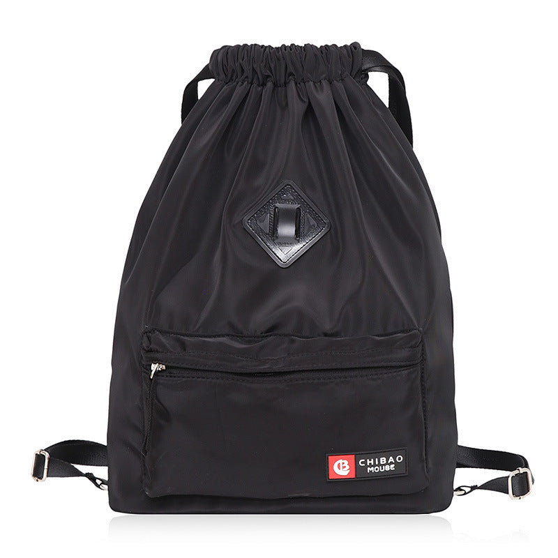 Women's Waterproof Nylon Drawstring Backpack – Lightweight Gym & Everyday Bag