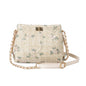 Women's Bohemian Embroidered Shoulder Bag – Lace & Straw Woven Square Purse